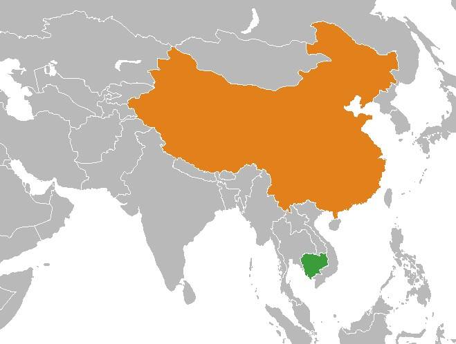 Map Of China And Cambodia - Map of world